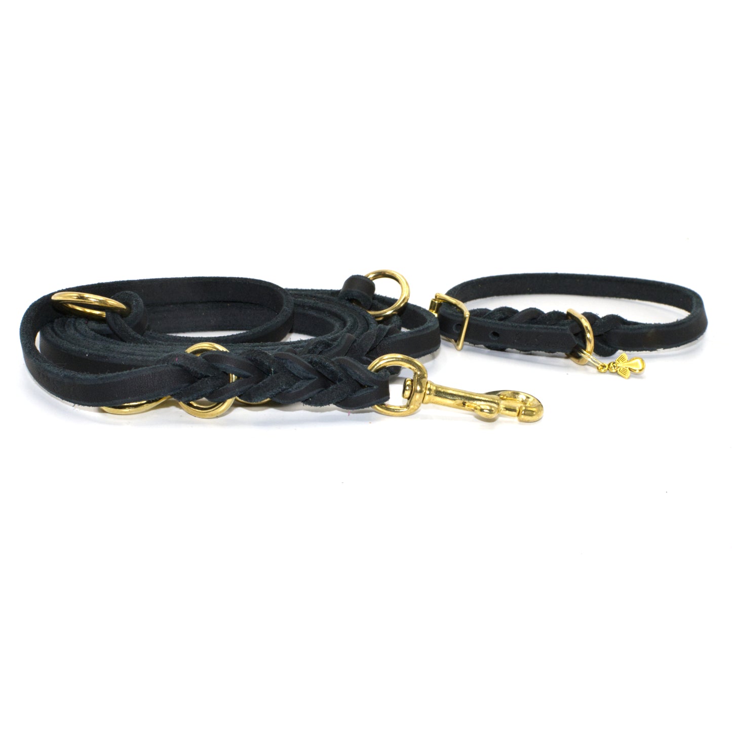 Set oder Halsband Schwarz